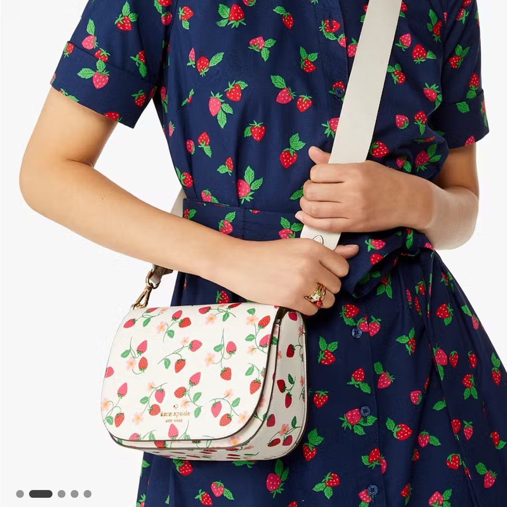 NWT Kate spade saddle bag strawberry vine - Picture 9 of 9